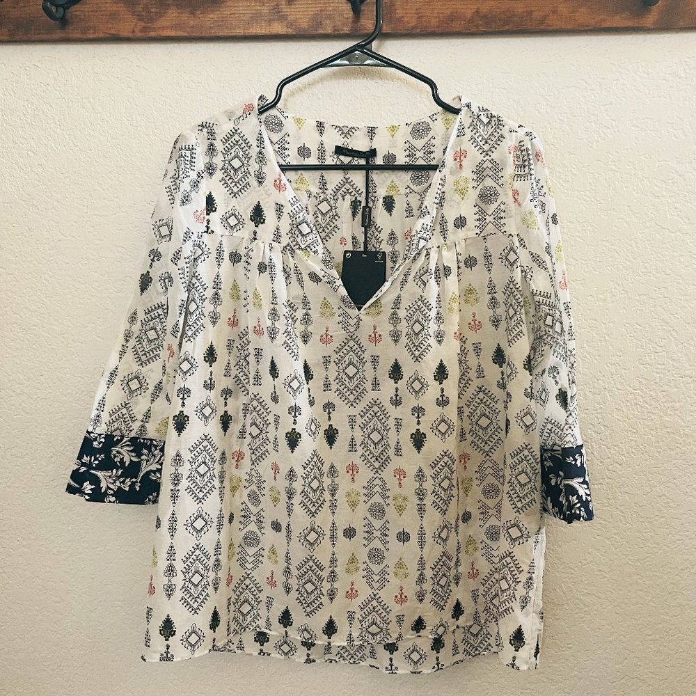 Massimo Dutti Boho Style Top Size 2 NWT